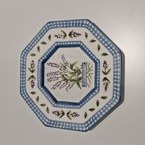 Lavender plate made exclusively for Basketville